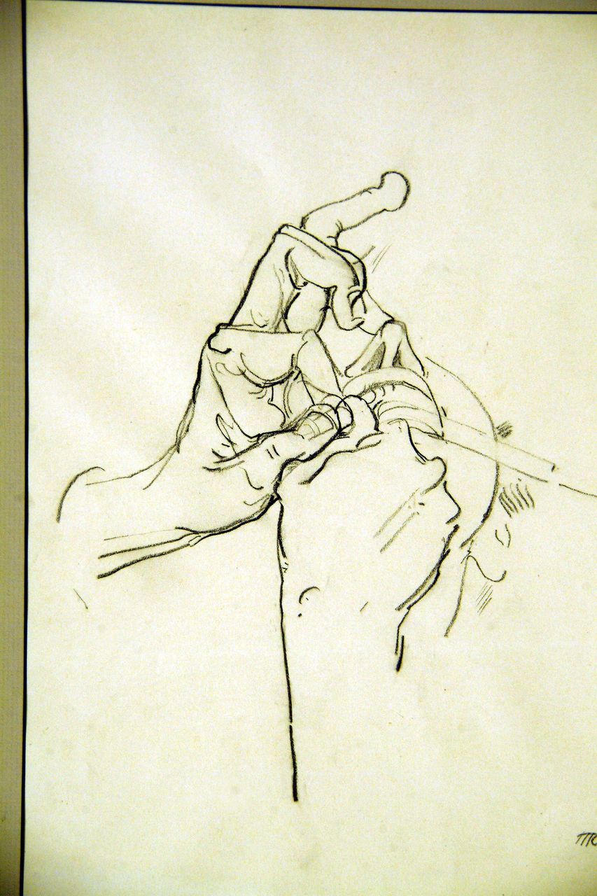 Original Charcoal by Max (Mopp) Oppenheimer (1885-1954) Original Charcoal by Max (Mopp) Oppenheimer (1885-1954)