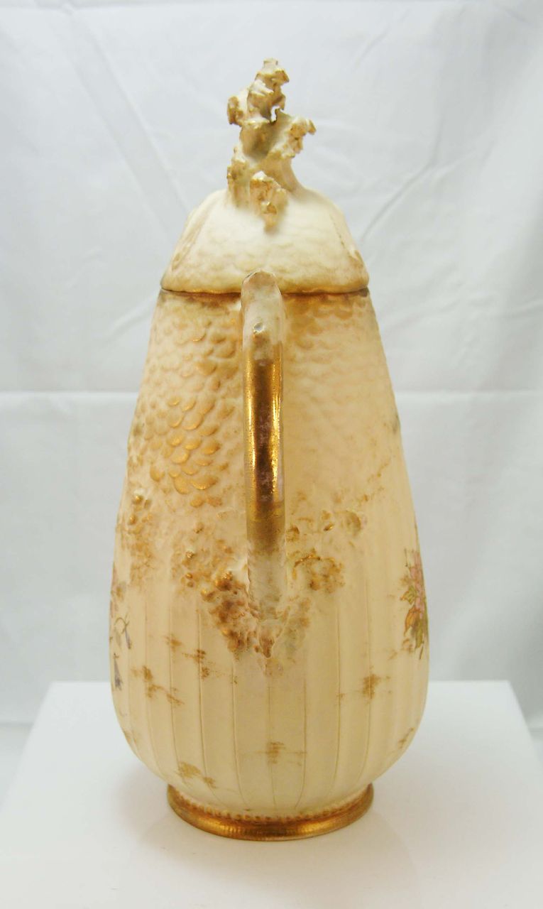 Unique Amphora Fish Design Porcelain Pitcher c. 1899-1905 Unique Amphora Fish Design Porcelain Pitcher c. 1899-1905