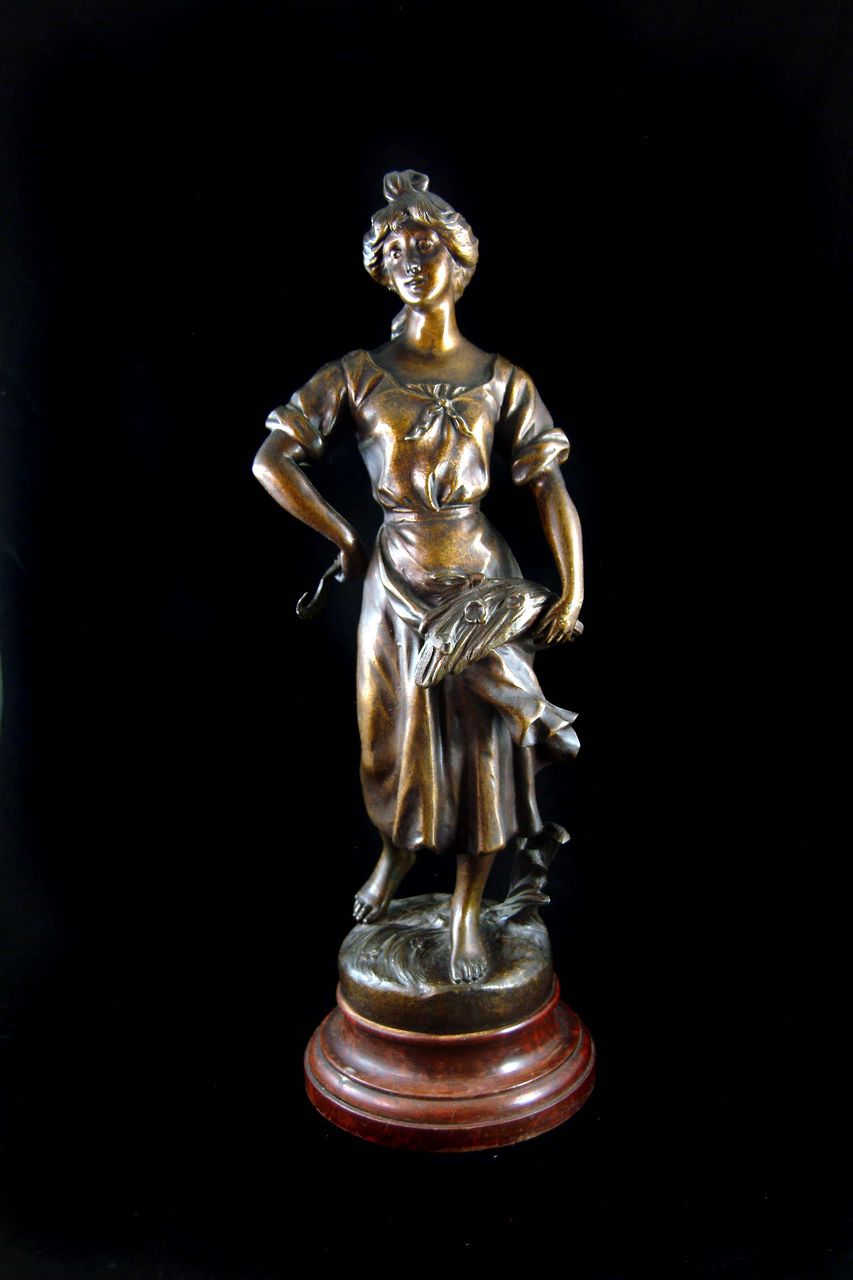 Sylvain Kinsburger Spelter Figurine Sylvain Kinsburger Spelter Figurine