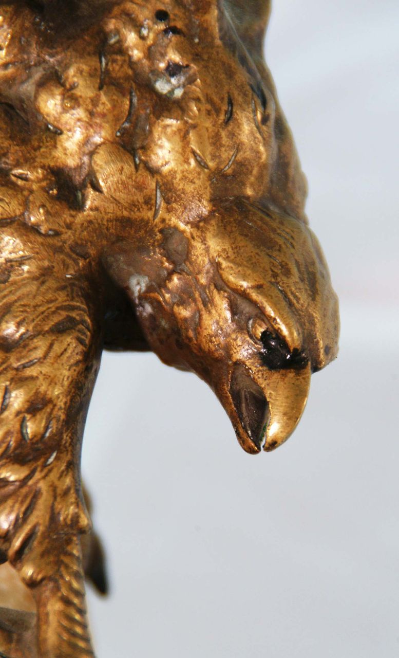 Signed Eagle Bronze by Theophile Somme c. 1901 Signed Eagle Bronze by Theophile Somme c. 1901