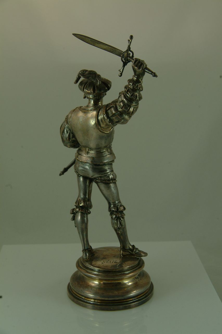Emile Guillemin Conquistadors - Silver Plate over Bronze Emile Guillemin Conquistadors - Silver Plate over Bronze