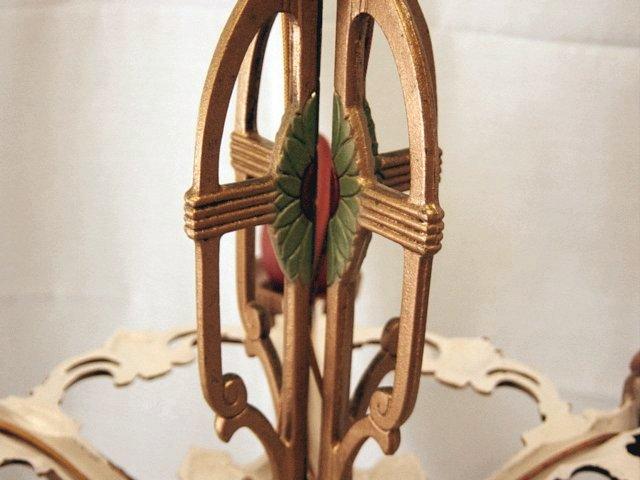 Vintage Cast Iron Historic Revival 1920's 5 Bulb Fixture Vintage Cast Iron Historic Revival 1920's 5 Bulb Fixture