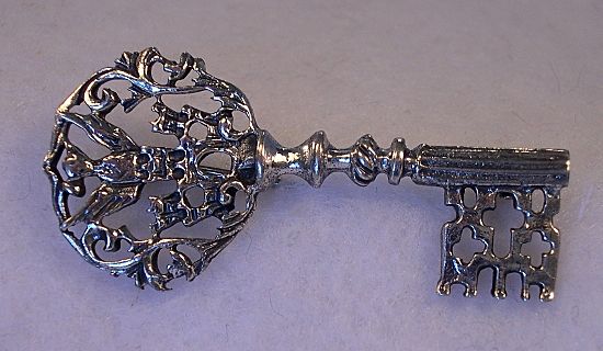 Danecraft Sterling Silver Key Pin Danecraft Sterling Silver Key Pin