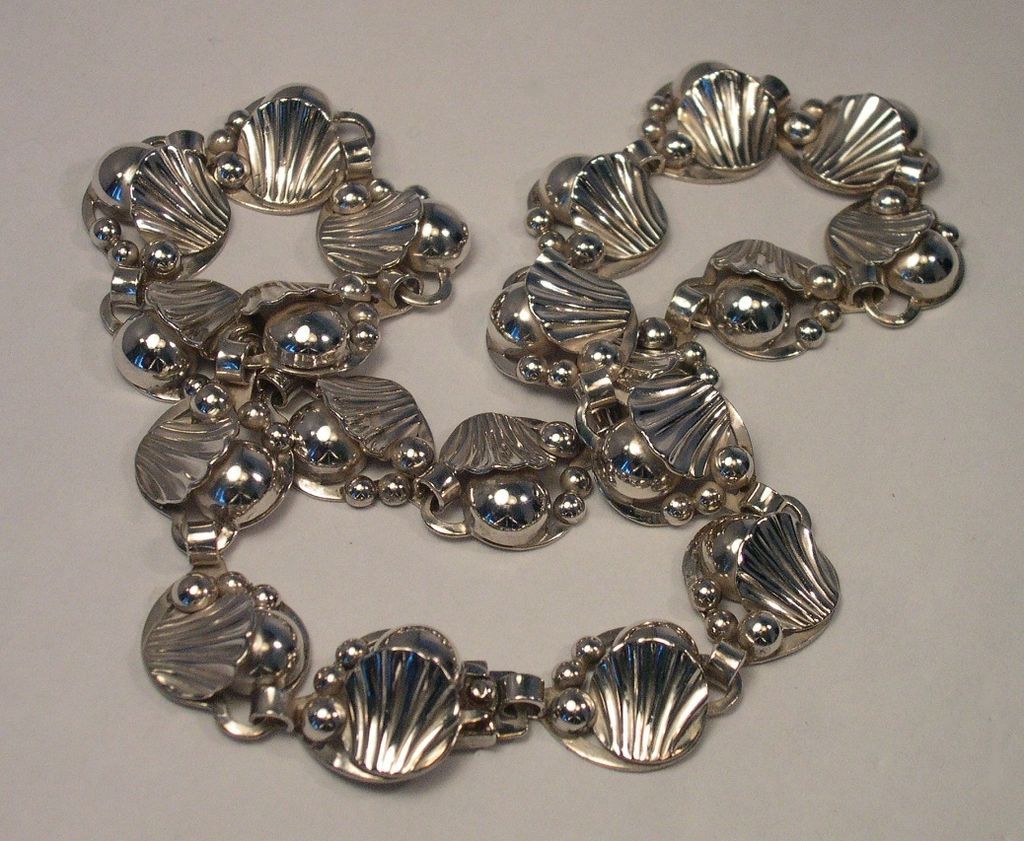 Danish Sterling Art Deco Necklace Danish Sterling Art Deco Necklace