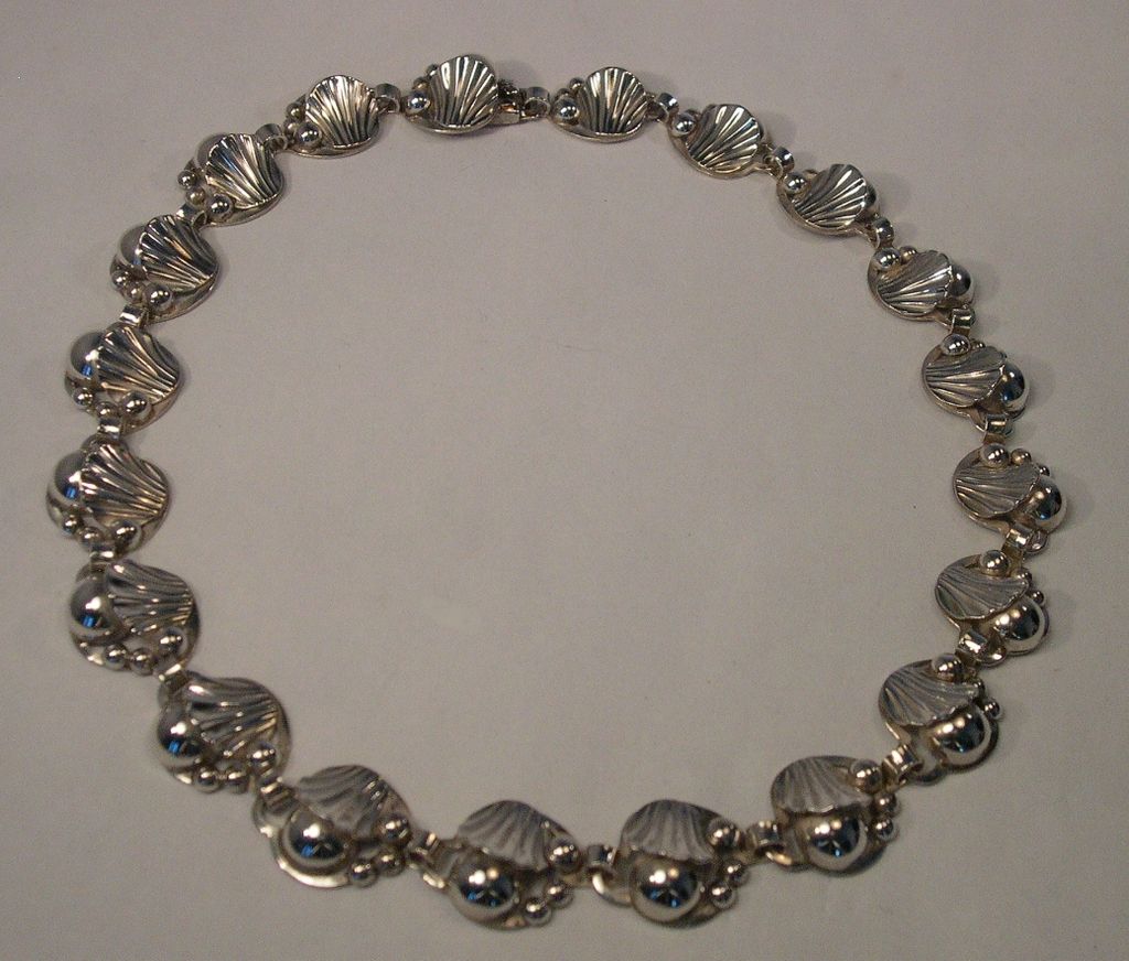 Danish Sterling Art Deco Necklace Danish Sterling Art Deco Necklace