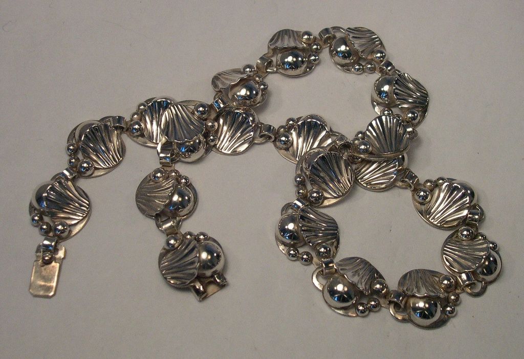Danish Sterling Art Deco Necklace Danish Sterling Art Deco Necklace