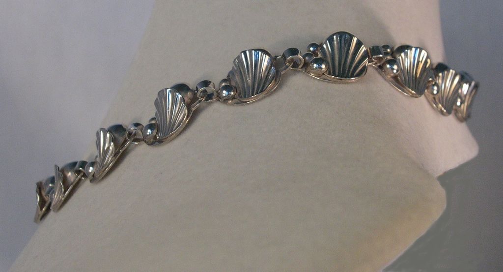 Danish Sterling Art Deco Necklace Danish Sterling Art Deco Necklace