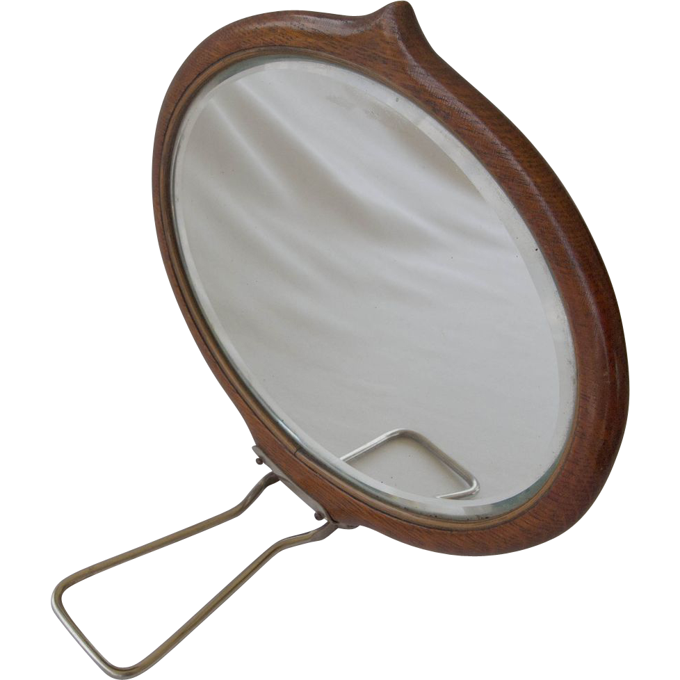 Victorian Hinged Travel Shaving Mirror from rubylanesold on Ruby Lane