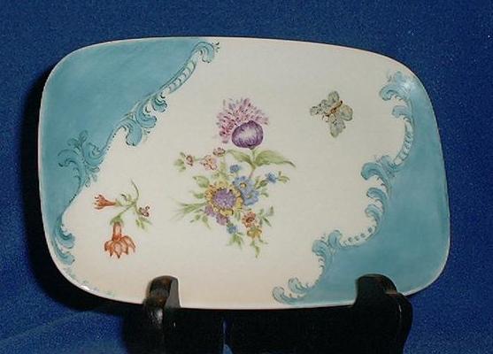 Hand Painted Dresser Tray Signed Helen Fairbanks Hand Painted Dresser Tray Signed Helen Fairbanks