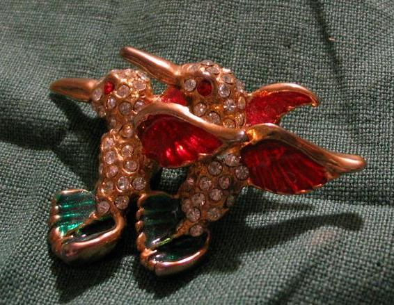 Hummingbirds In Flight Pin Hummingbirds In Flight Pin