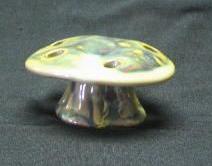 Fulper Pottery Mushroom Shaped Flower Frog Fulper Pottery Mushroom Shaped Flower Frog