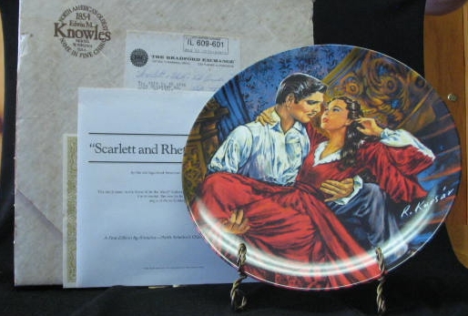 Knowles Collector Plate Titled "Scarlett And Rhett - The Finale" Knowles Collector Plate Titled "Scarlett And Rhett - The Finale"