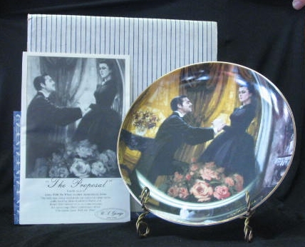 W S George Plate Titled "The Proposal" W S George Plate Titled "The Proposal"
