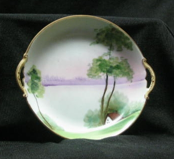 Noritake Handled Hand Painted Pin Dish Noritake Handled Hand Painted Pin Dish