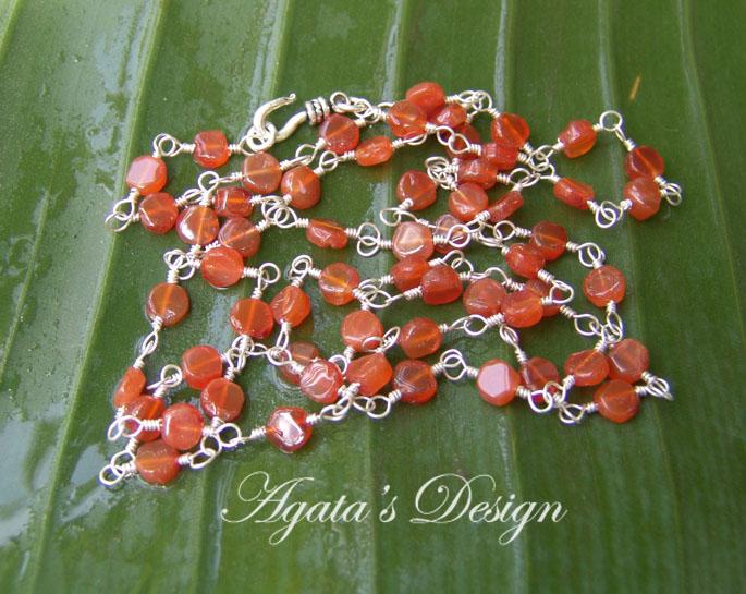 Carnelian Sterling Silver Necklace Carnelian Sterling Silver Necklace