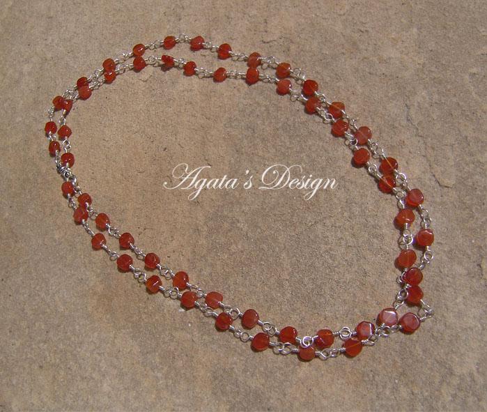 Carnelian Sterling Silver Necklace Carnelian Sterling Silver Necklace
