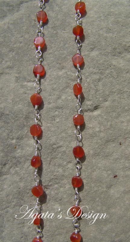 Carnelian Sterling Silver Necklace Carnelian Sterling Silver Necklace