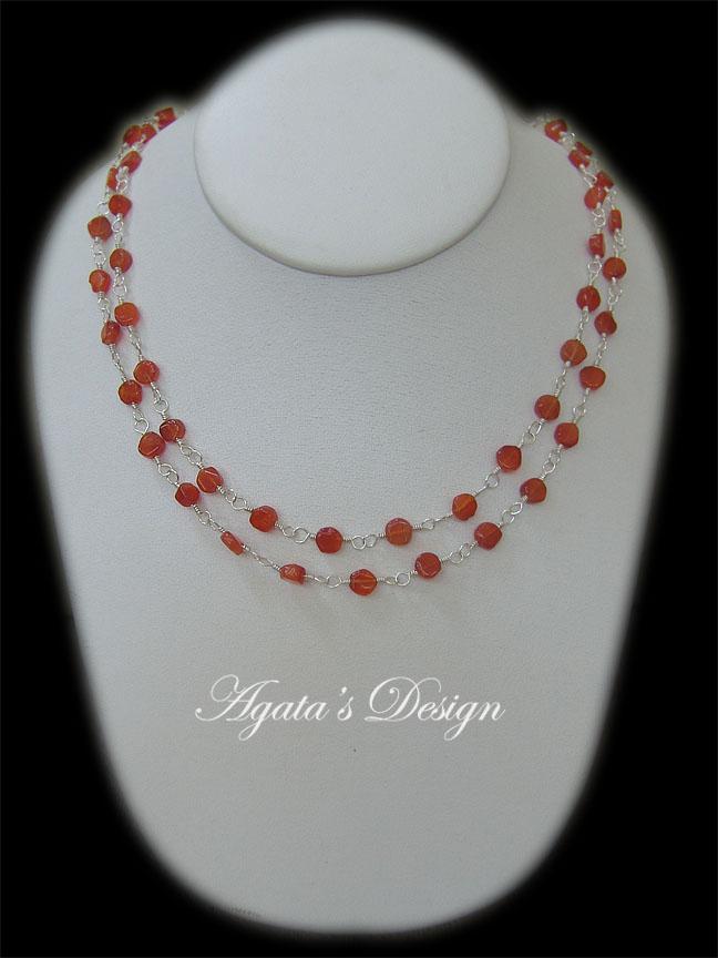 Carnelian Sterling Silver Necklace Carnelian Sterling Silver Necklace