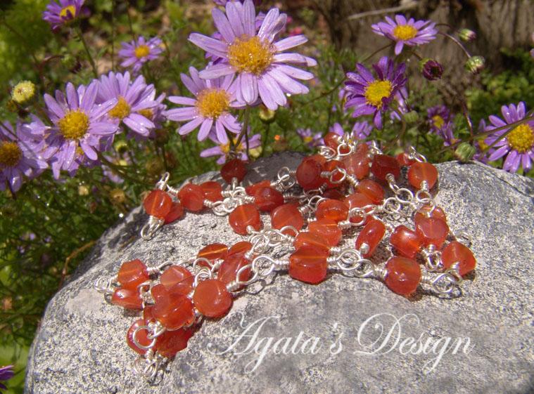 Carnelian Sterling Silver Necklace Carnelian Sterling Silver Necklace