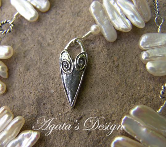 White Freshwater Keshi Pearls Sterling Silver Lariat White Freshwater Keshi Pearls Sterling Silver Lariat
