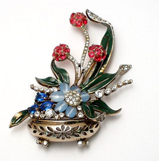 Reja Gardensque "Chinese Plant" Sterling Brooch Reja Gardensque "Chinese Plant" Sterling Brooch