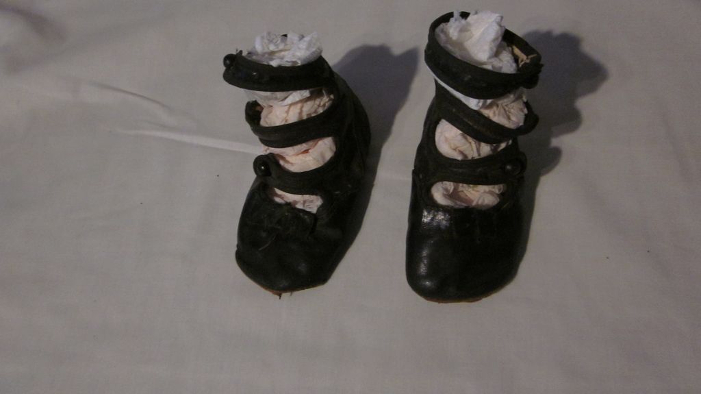 Babies Victorian, High Top, Button, Black Leather Shoes from ...