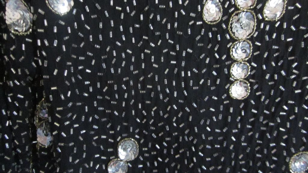 Black Silk and Sequins Judith Ann Plus Cocktail Dress/Top, 3X Black Silk and Sequins Judith Ann Plus Cocktail Dress/Top, 3X