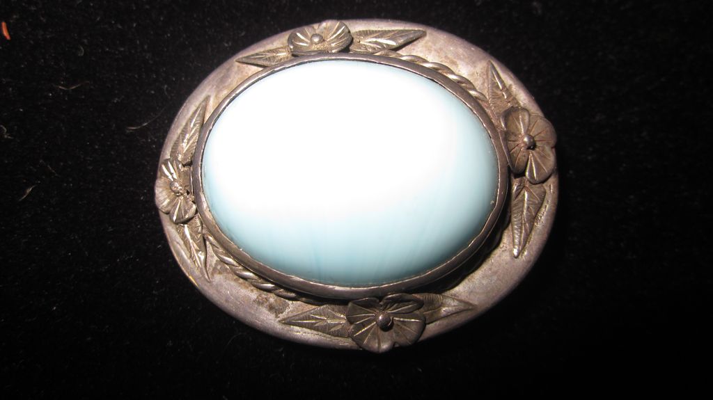 Sterling Silver and Turquoise Pendant/Brooch Sterling Silver and Turquoise Pendant/Brooch
