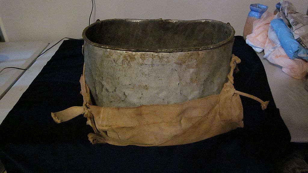 Apple Picker's Galvanized and Canvas Carrier Apple Picker's Galvanized and Canvas Carrier