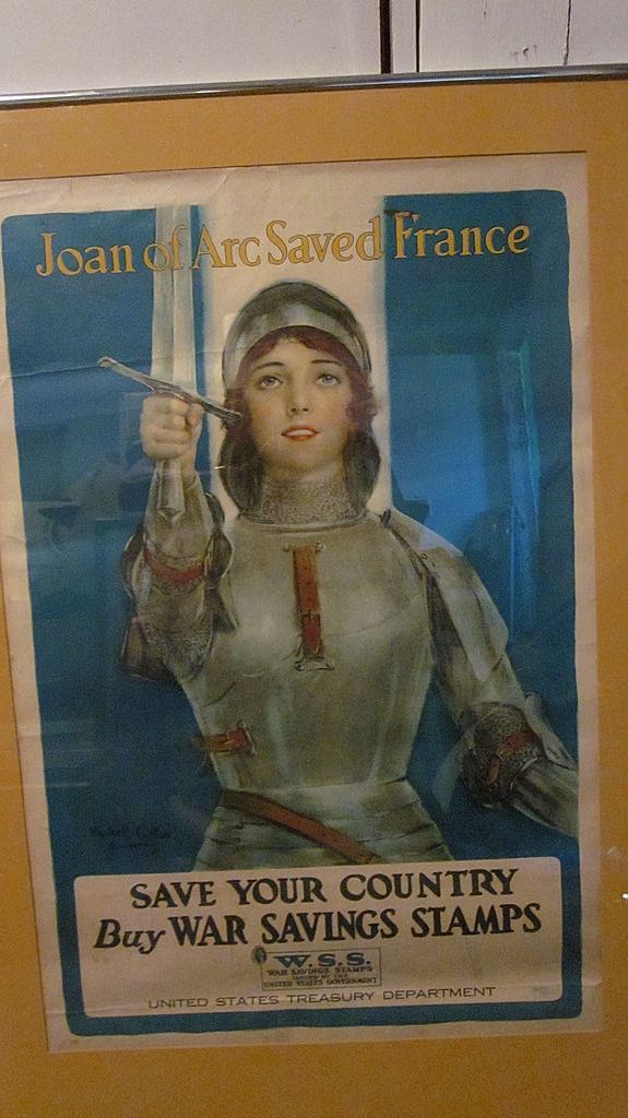 WW1 Framed Poster Joan of Arc War Savings Stamps WW1 Framed Poster Joan of Arc War Savings Stamps