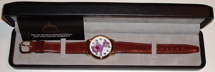 1994 Fantasma "Cheshire Cat" from "Alice in Wonderland" Animated Dial Watch 1994 Fantasma "Cheshire Cat" from "Alice in Wonderland" Animated Dial Watch