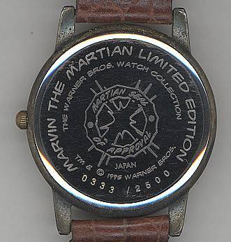 1996 Fossil "Marvin the Martian" Warner Bros. Limited Edition Sketch Watch 1996 Fossil "Marvin the Martian" Warner Bros. Limited Edition Sketch Watch