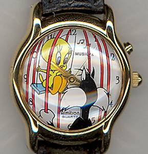 1994 Armitron "Sylvester and Tweety" Musical Ladies Watch 1994 Armitron "Sylvester and Tweety" Musical Ladies Watch