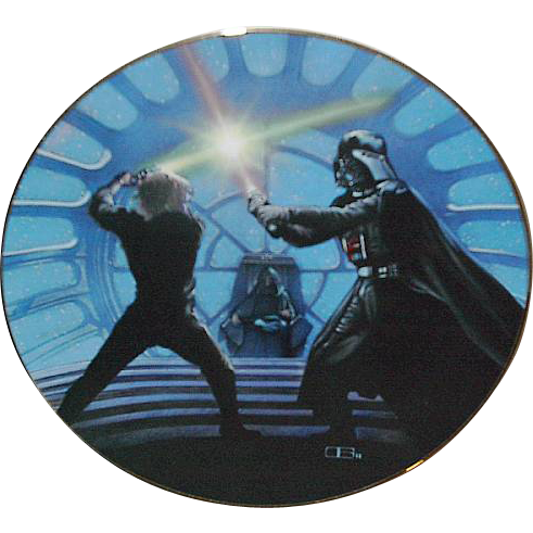 Fathers Day Sale! 1987 Star Wars "Luke Skywalker & Darth Vader" Limited Edition Plate Fathers Day Sale! 1987 Star Wars "Luke Skywalker & Darth Vader" Limited Edition Plate