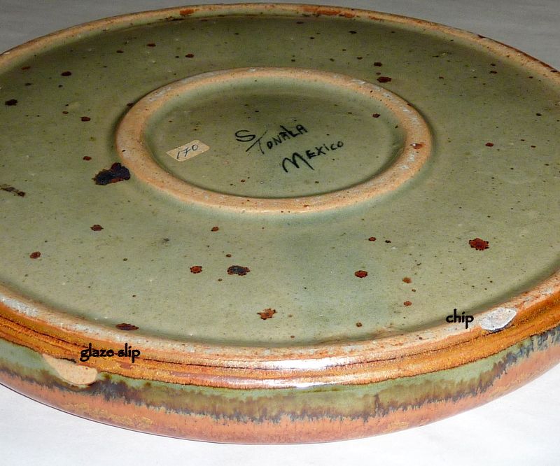 Vintage Salvador Vasquez Tonala Mexico Hand painted Stoneware Pottery 10" Hummingbird Plate Vintage Salvador Vasquez Tonala Mexico Hand painted Stoneware Pottery 10" Hummingbird Plate