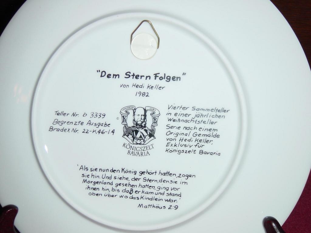 'Following the Star' Limited Edition Collector Plate by Hedi Keller of Konigszelt Bavaria 'Following the Star' Limited Edition Collector Plate by Hedi Keller of Konigszelt Bavaria