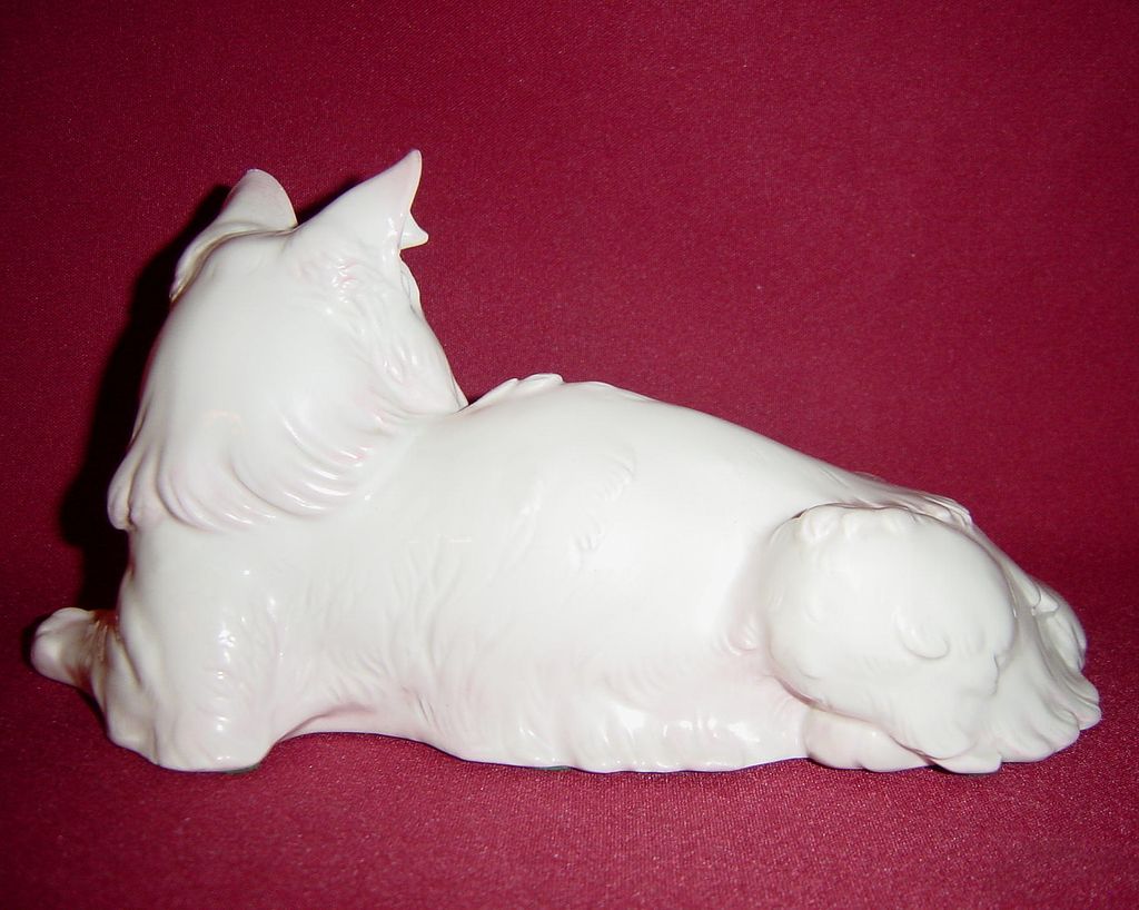 Rosenthal Angora Cat Lying by Theodor Karner Rosenthal Angora Cat Lying by Theodor Karner