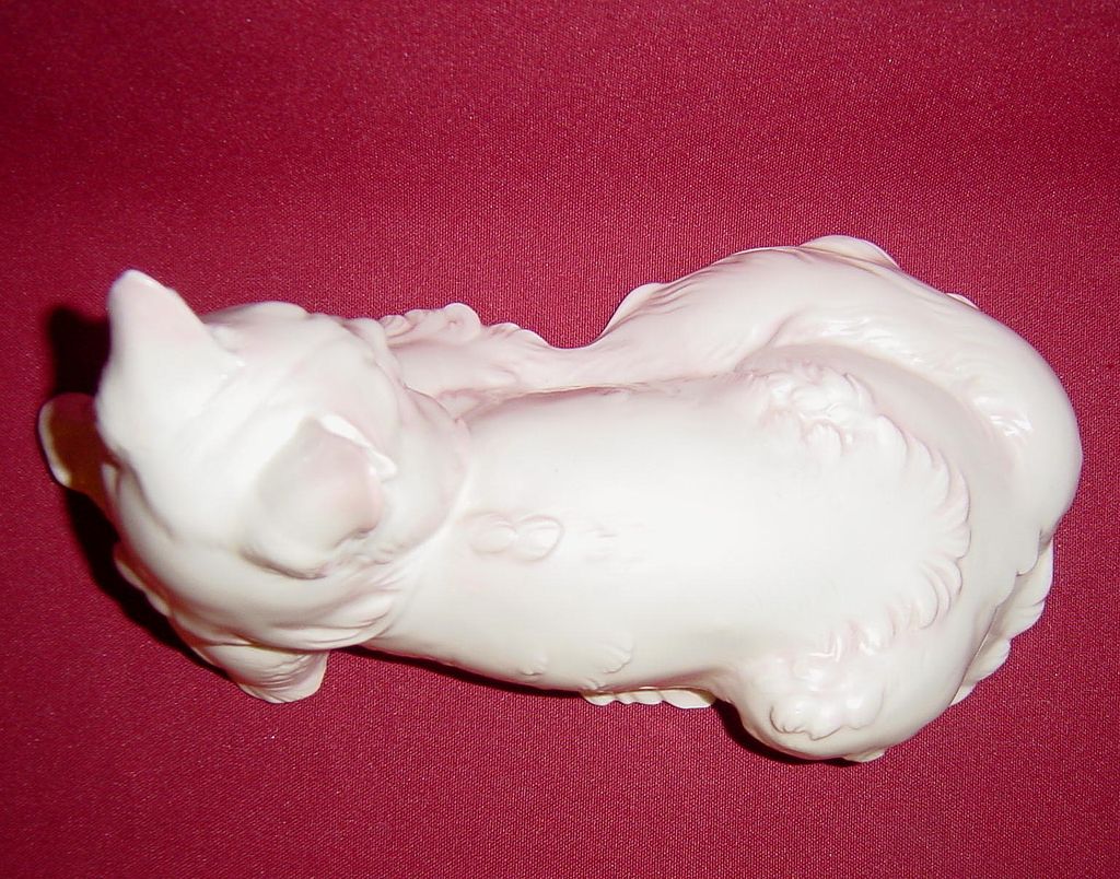 Rosenthal Angora Cat Lying by Theodor Karner Rosenthal Angora Cat Lying by Theodor Karner