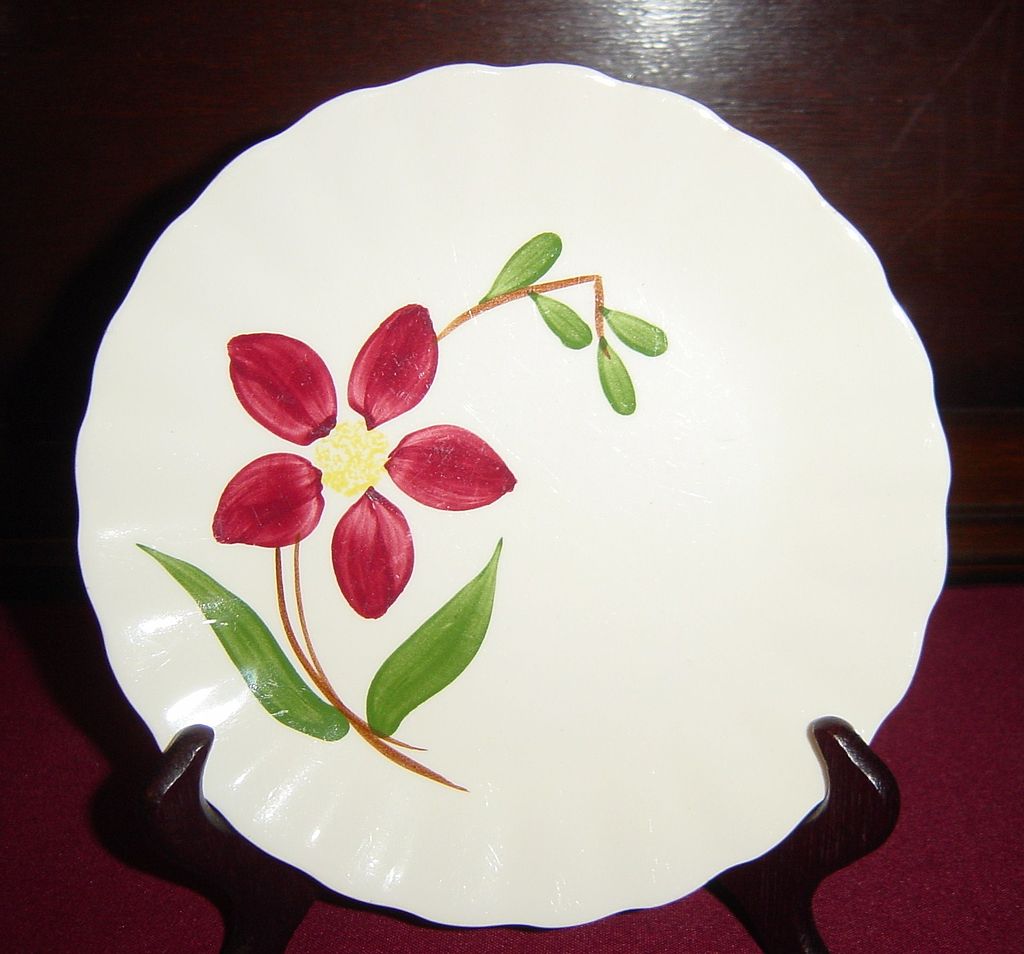 Southern Potteries Blue Ridge Enchantment Bread Plate Southern Potteries Blue Ridge Enchantment Bread Plate