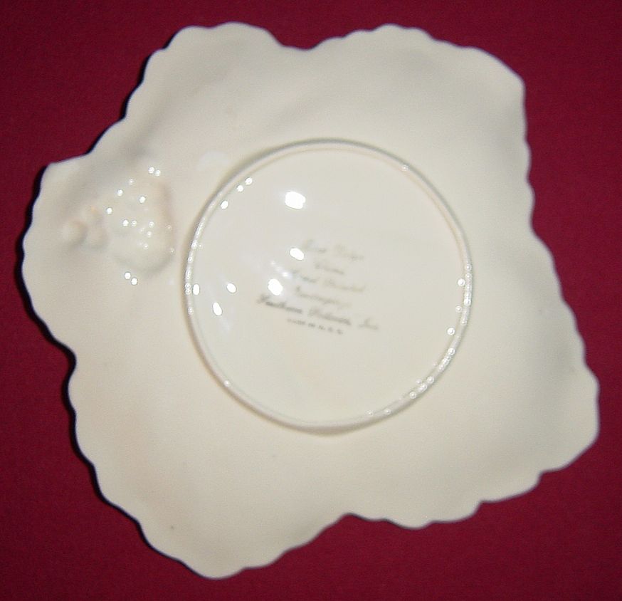 Blue Ridge Southern Potteries Verna Maple Leaf Cake Plate Blue Ridge Southern Potteries Verna Maple Leaf Cake Plate