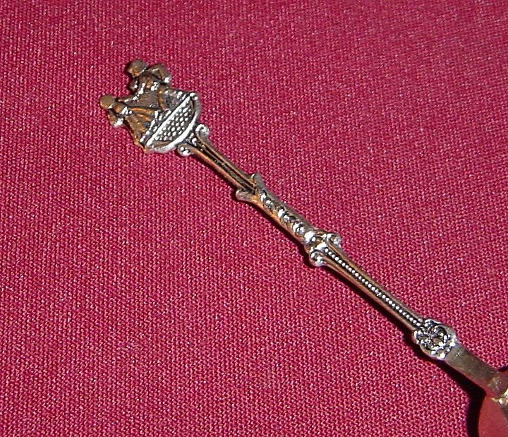 Silverplated Souvenir Spoon or Ladle with Children Dancing Silverplated Souvenir Spoon or Ladle with Children Dancing