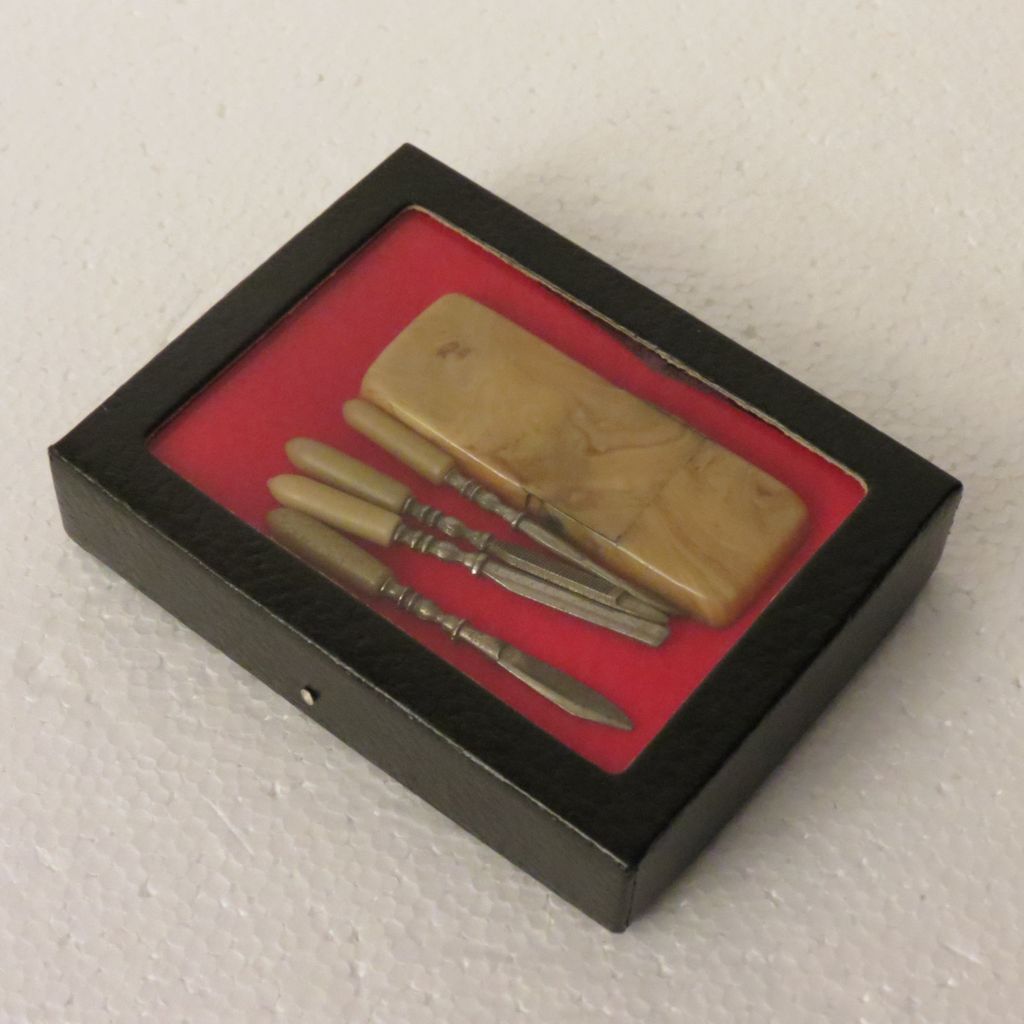 German Celluloid Mini Manicure Set German Celluloid Mini Manicure Set