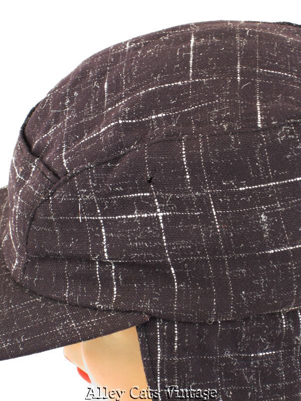 Vintage 1940s 40s Hat Wool Retro Fabric Ski Skiiing Cap NOS Sz 6 3/4 Vintage 1940s 40s Hat Wool Retro Fabric Ski Skiiing Cap NOS Sz 6 3/4