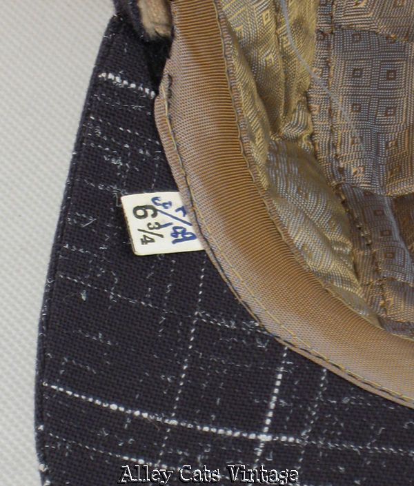 Vintage 1940s 40s Hat Wool Retro Fabric Ski Skiiing Cap NOS Sz 6 3/4 Vintage 1940s 40s Hat Wool Retro Fabric Ski Skiiing Cap NOS Sz 6 3/4
