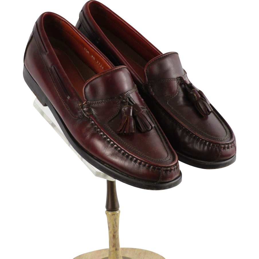 Shoes Johnston and Murphy Mens Brown Leather Tassel Loafers Passport ...