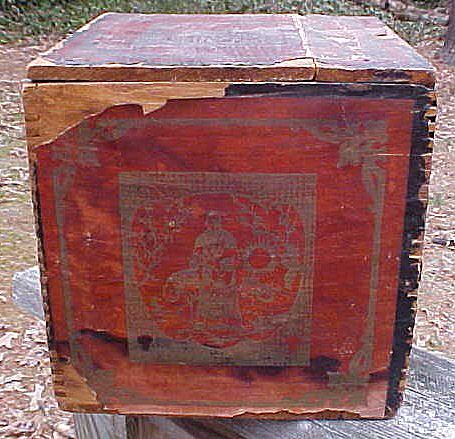 Fabulous Early Dovetailed Montgomery Ward Tea Box Fabulous Early Dovetailed Montgomery Ward Tea Box