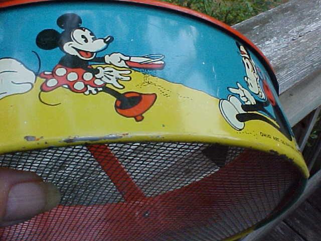 Early Disney Mickey Mouse Sand Sifter Early Disney Mickey Mouse Sand Sifter