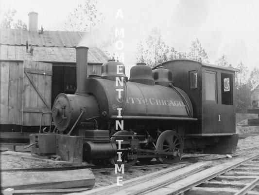 "City of Chicago" Railroad Train #1 glass Negative "City of Chicago" Railroad Train #1 glass Negative