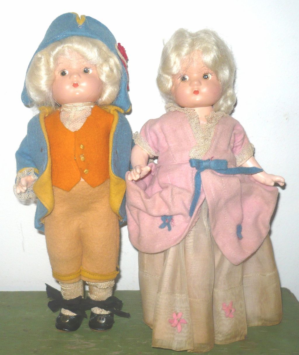Effanbee 9.5" George & Martha Patsyettes Original Costumes Effanbee 9.5" George & Martha Patsyettes Original Costumes