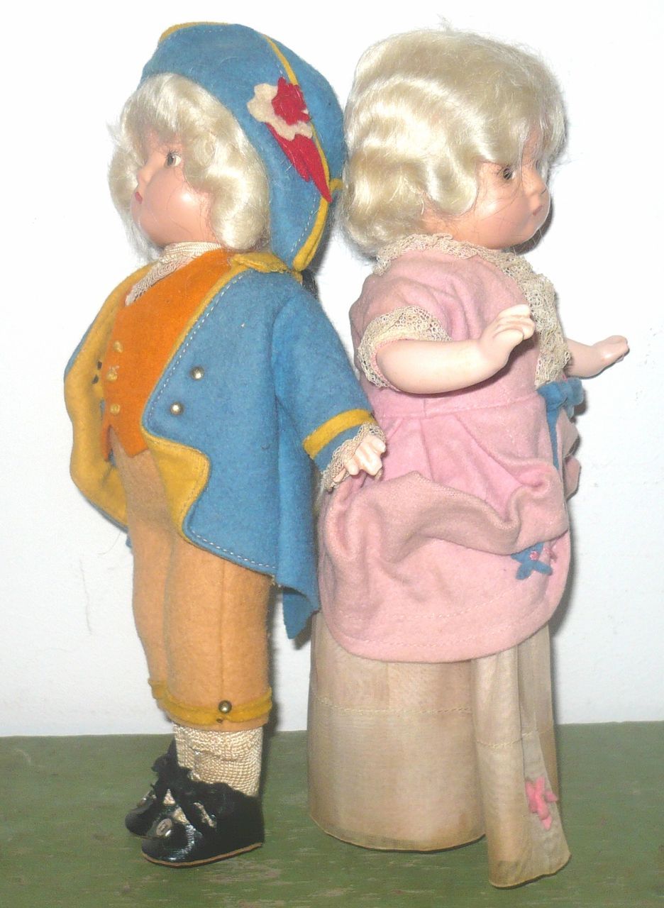 Effanbee 9.5" George & Martha Patsyettes Original Costumes Effanbee 9.5" George & Martha Patsyettes Original Costumes